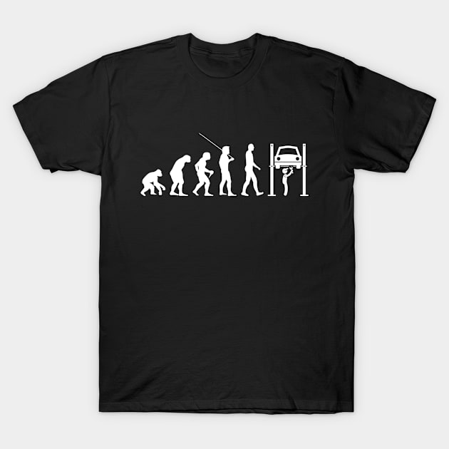 Car mechanic evolution shirt T-Shirt by missalona